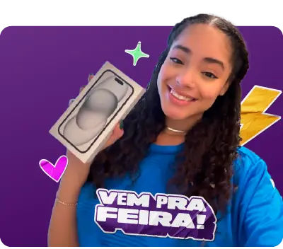 Foto da Clara Lis que ganhou um iPhone 15