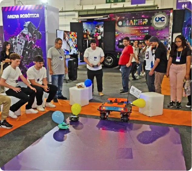 Foto da arena robô da Expo CIEE 2024