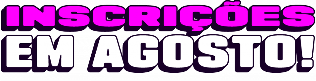 texto: inscrições em agosto